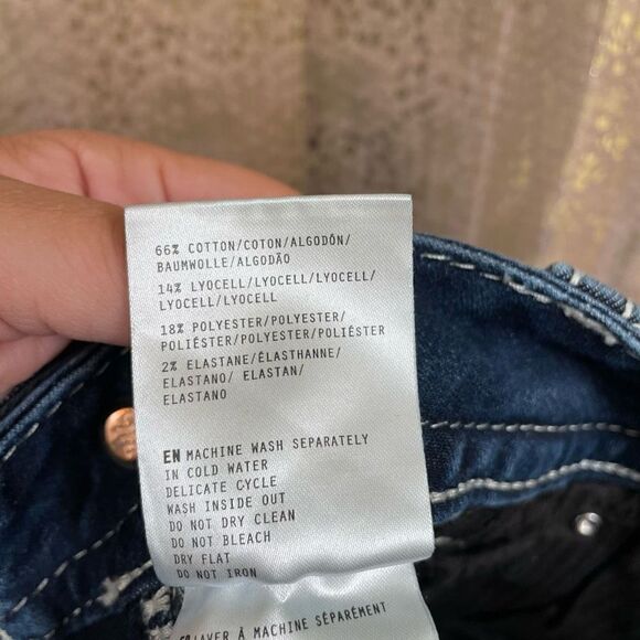 Miss Me Rhinestone Western Curvy Skinny Jeans, Size 12/30 - Picture 9 of 9